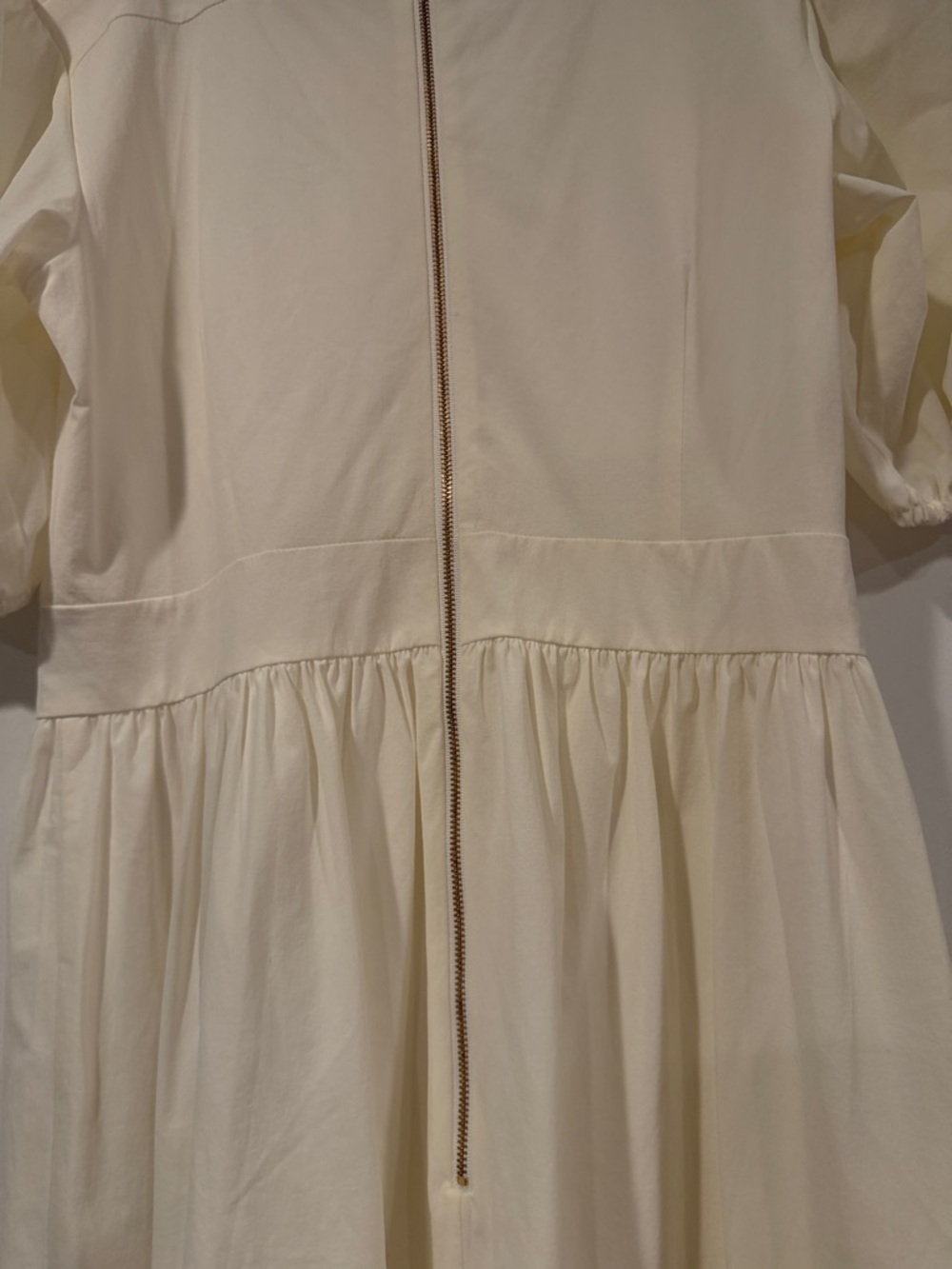 Rachel Parcell Cream Square Neck Puff Sleeve Midi Dress medium - Picture 7 of 8